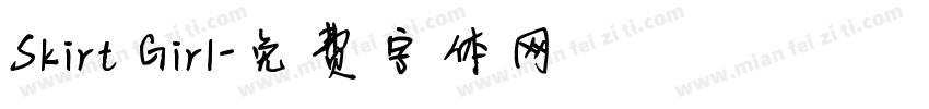 Skirt Girl字体转换